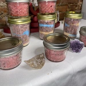 Soaking relaxation bath set with candles